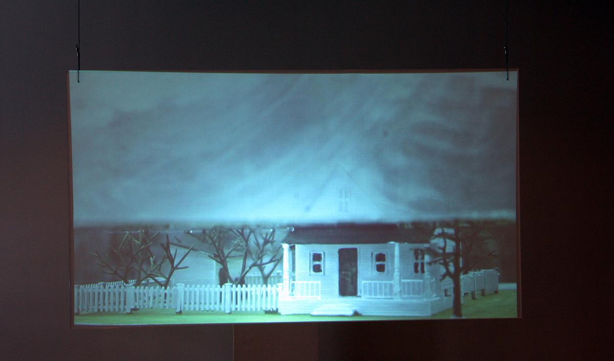 Installation View, "The Life of Perished Things" | 2013
(Video projection on translucent screen)
